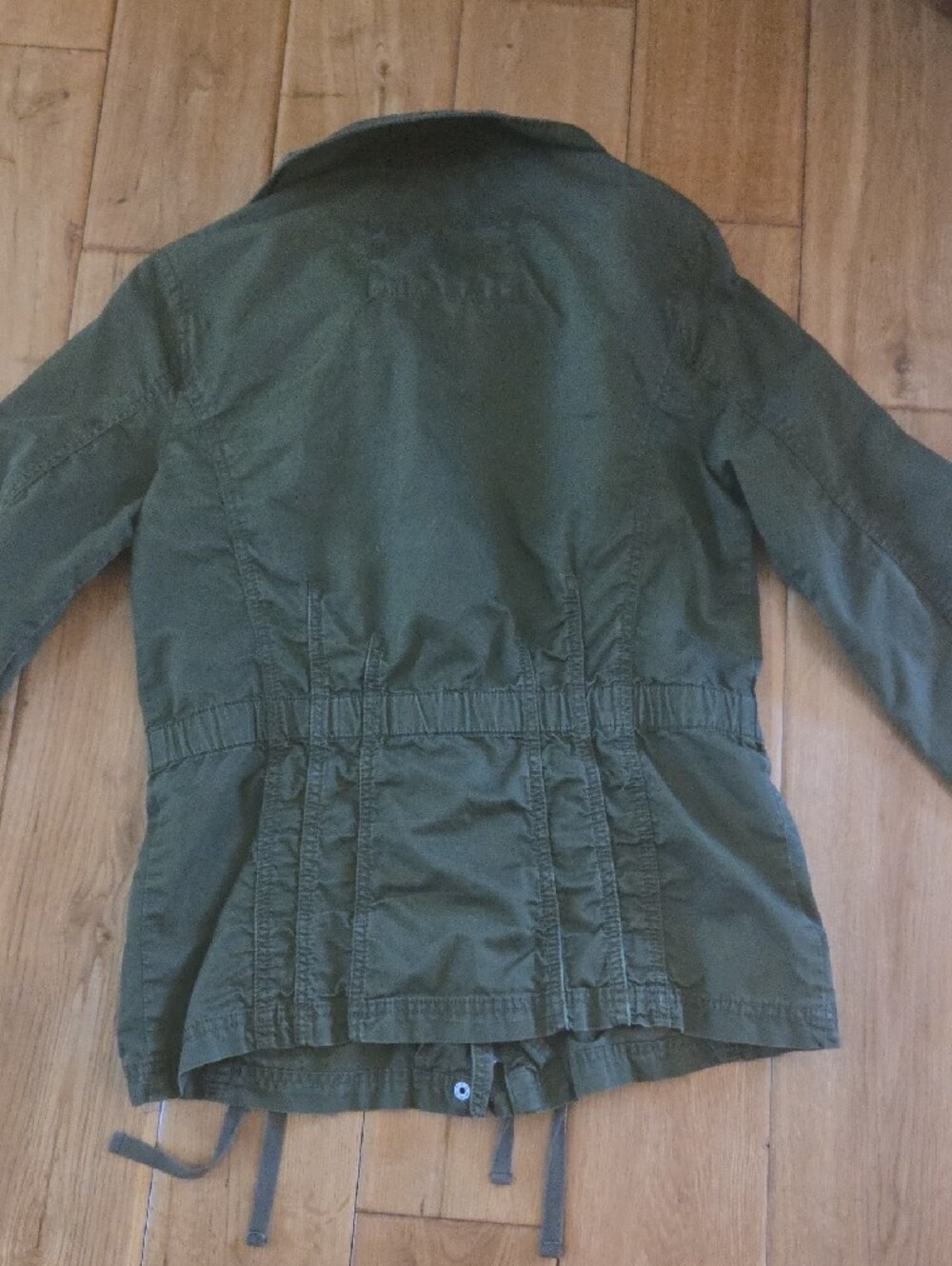 Eddie Bauer Black Jacket with Pink Floral Print